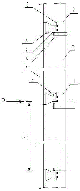 A fixed structure of heat absorber tube panel