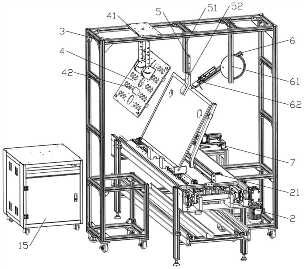 Complete-machine TV camera test equipment