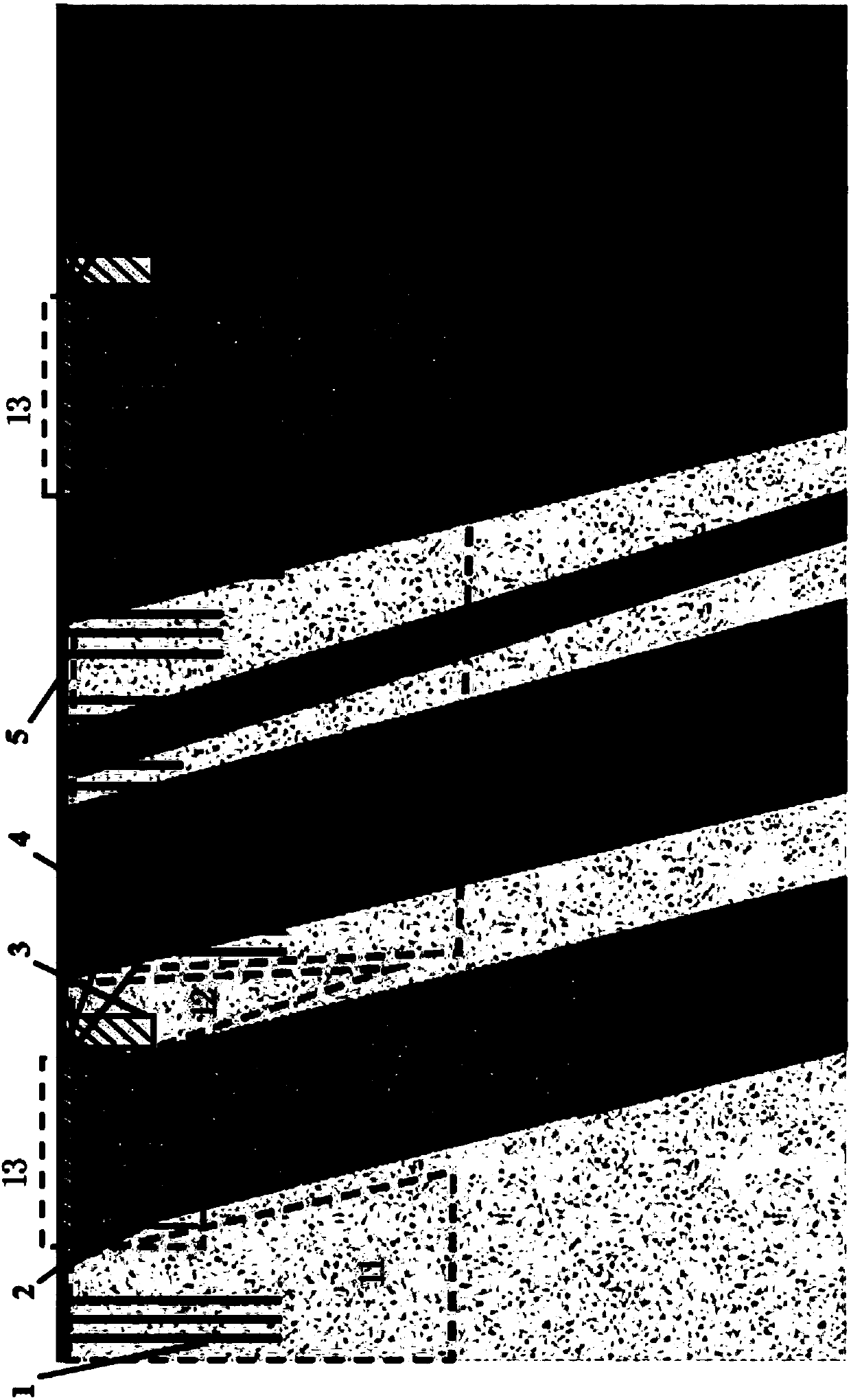 Construction method using collapse region as subway tunnel foundation