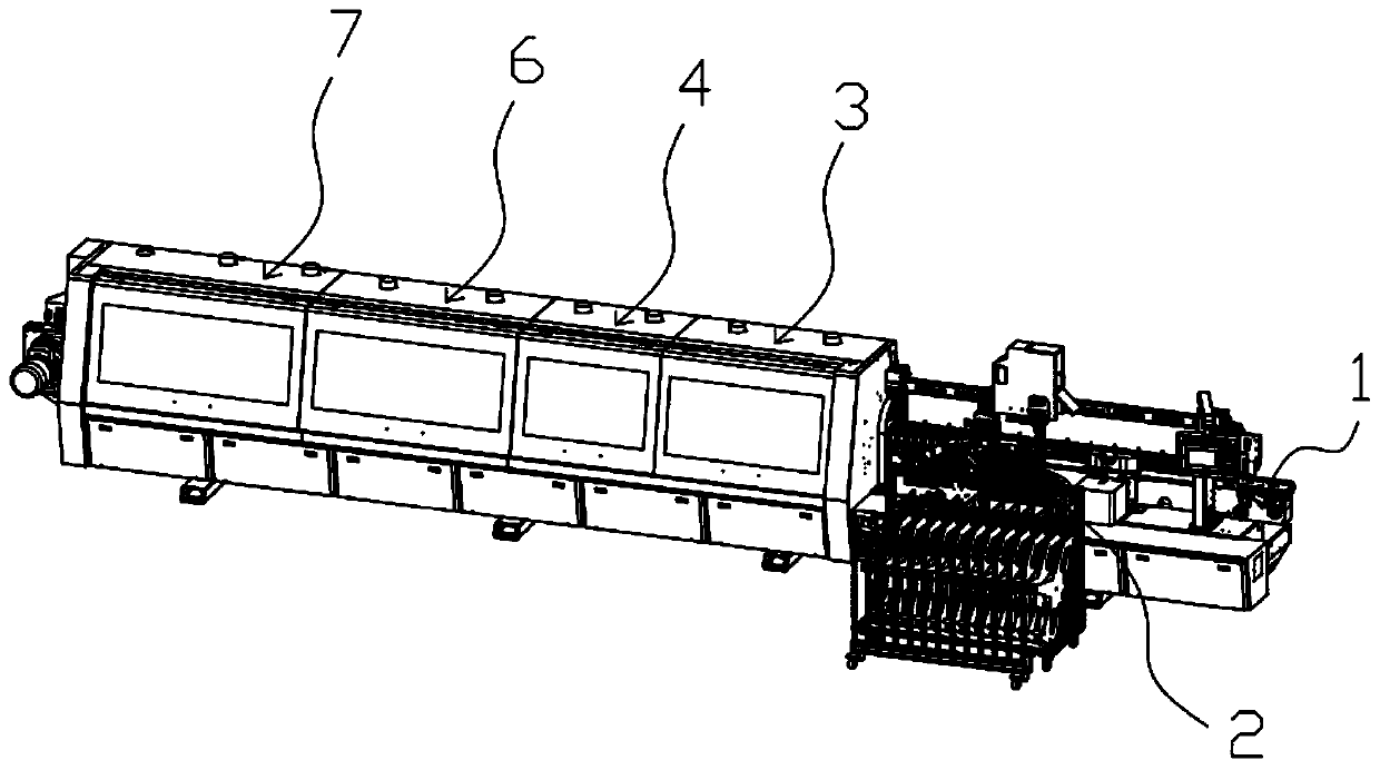Automatic edge banding machine, control system and processing method