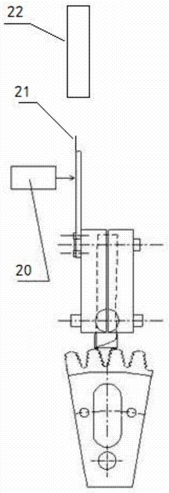 High-low cycle compound fatigue test high-cycle amplitude measuring equipment and method