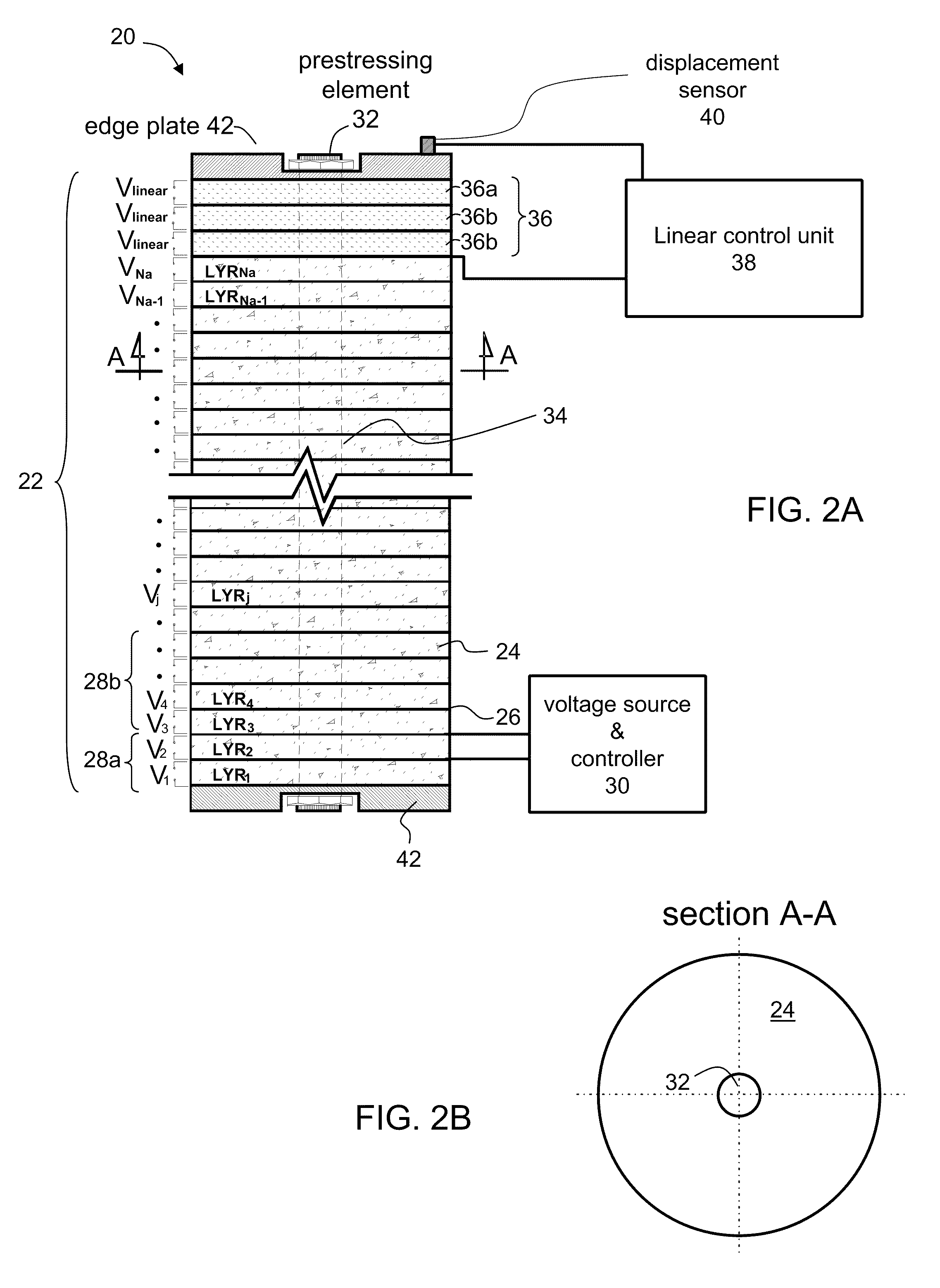 Piezoelectric-ferroelectric actuator device
