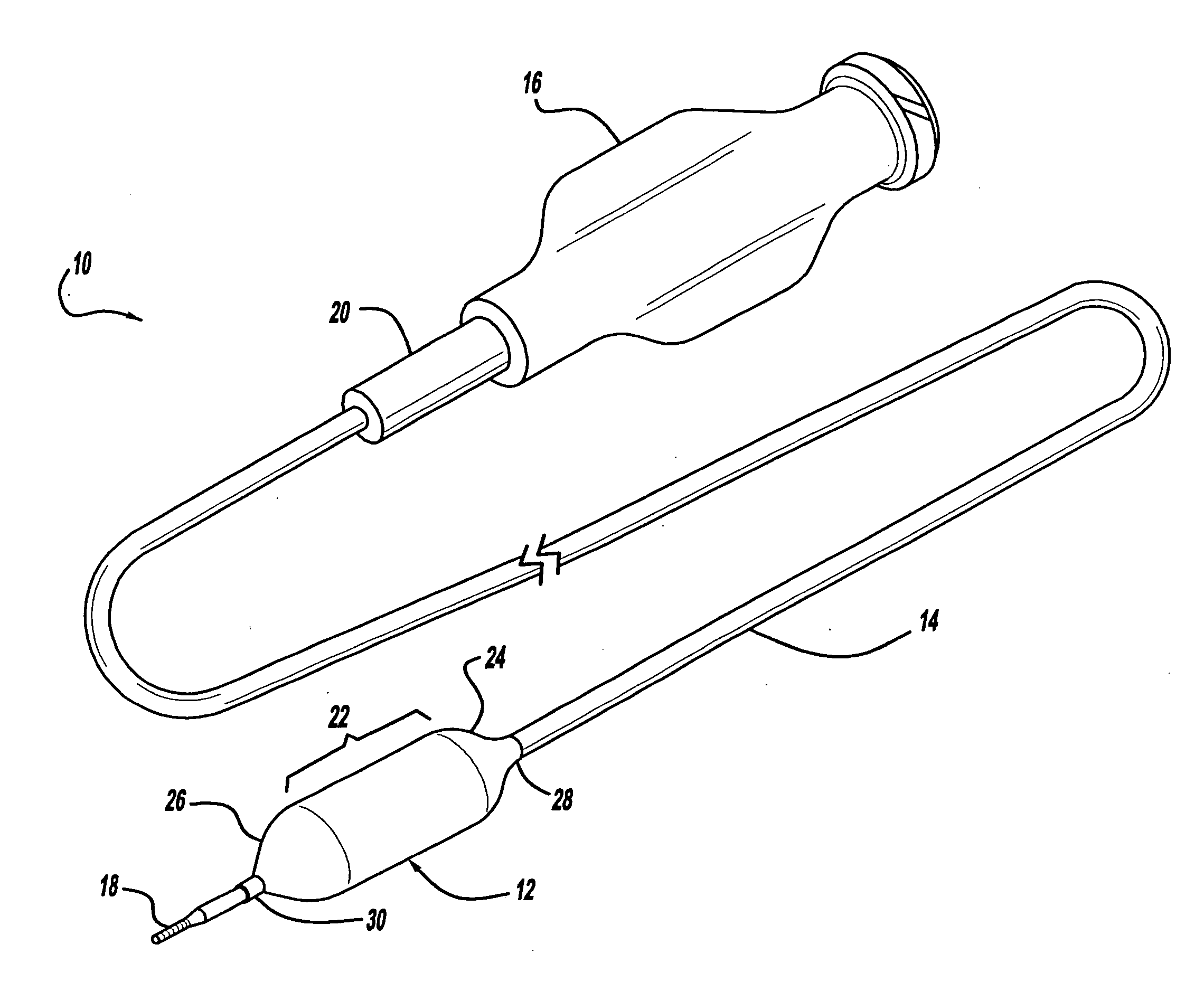 Esophageal balloon catheter with asymmetrical balloom