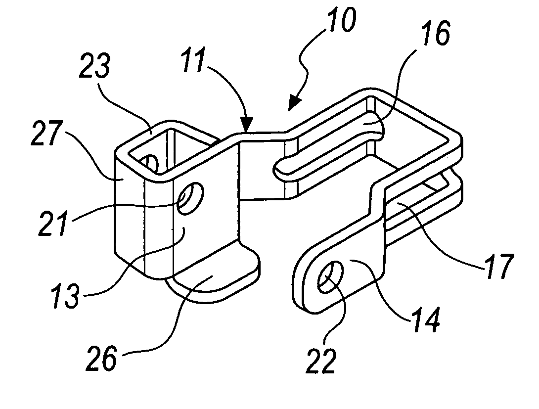 Link of a side chain for conveyor belts