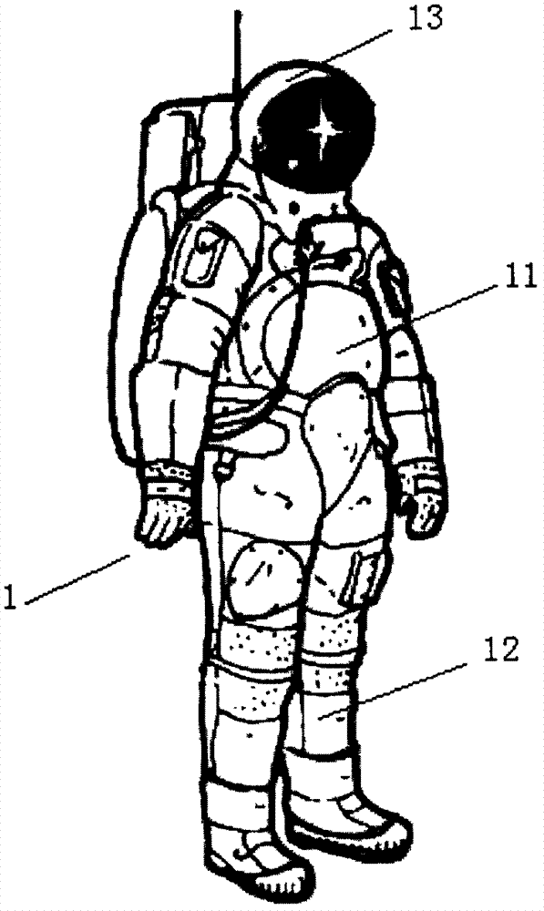 A lunar environment experience training suit