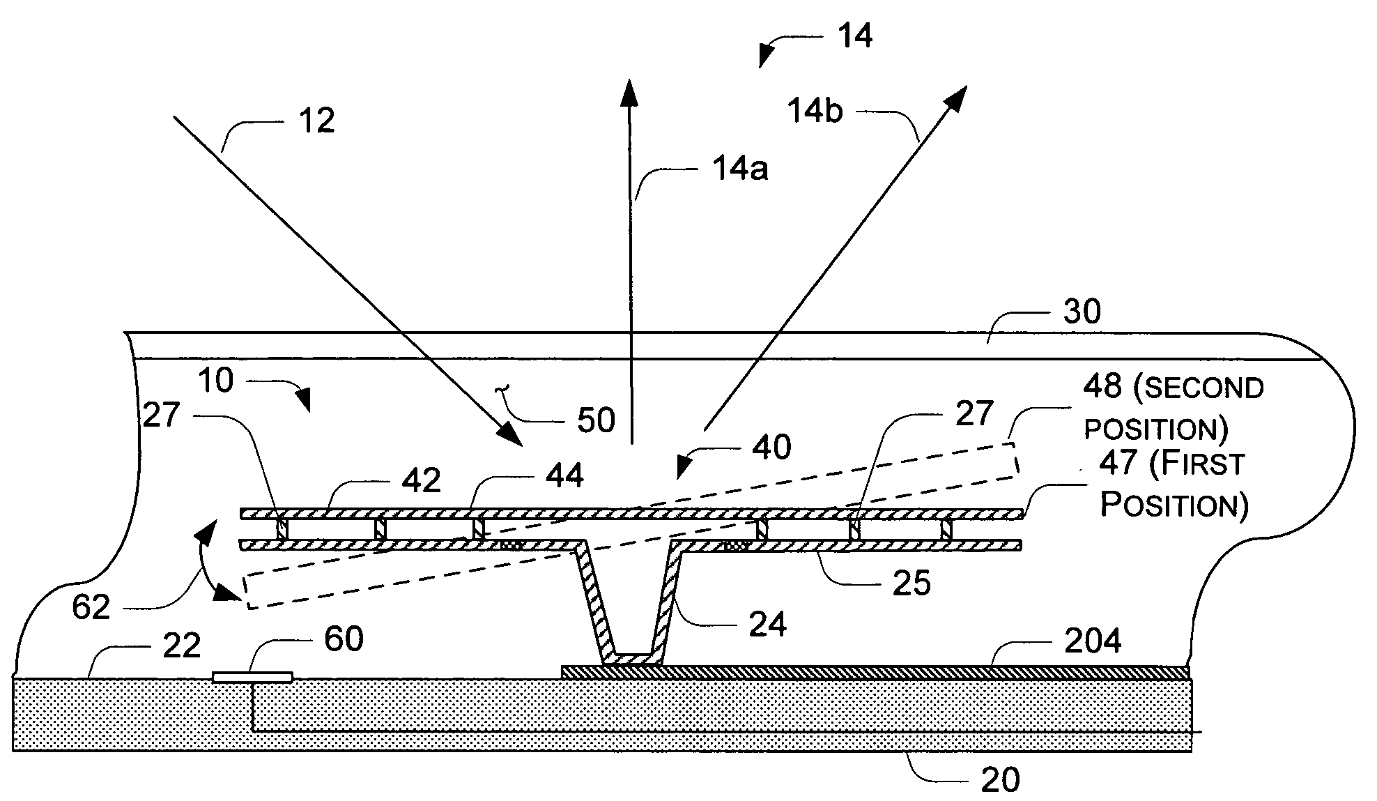 Method for forming a planar mirror using a sacrificial oxide