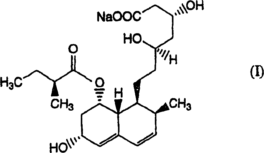 Composition comprising pravastatin