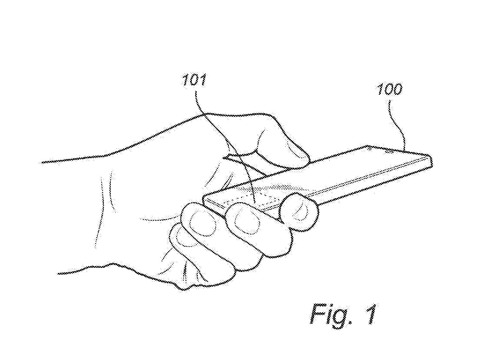 Connection pads for a fingerprint sensing device