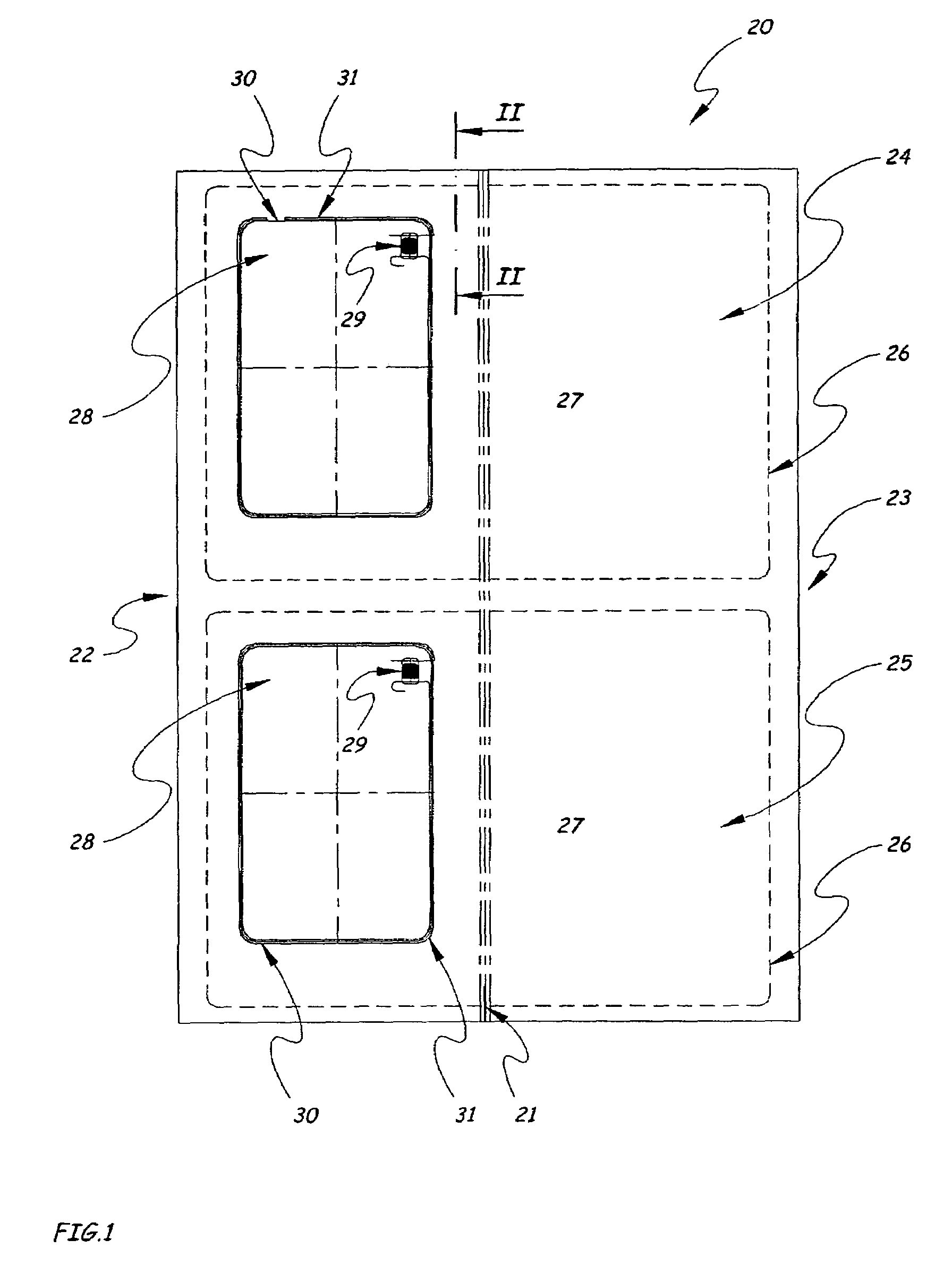 Binding substrate for a document for personal identification and method for its production