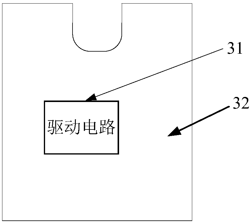 Driving circuit, display screen and display apparatus for display panel with groove