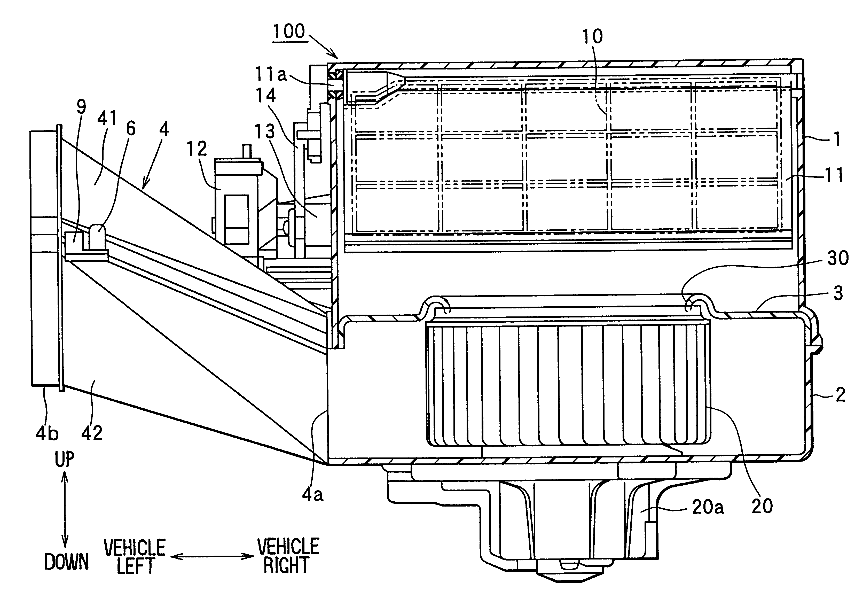 Case assembling structure of blower unit