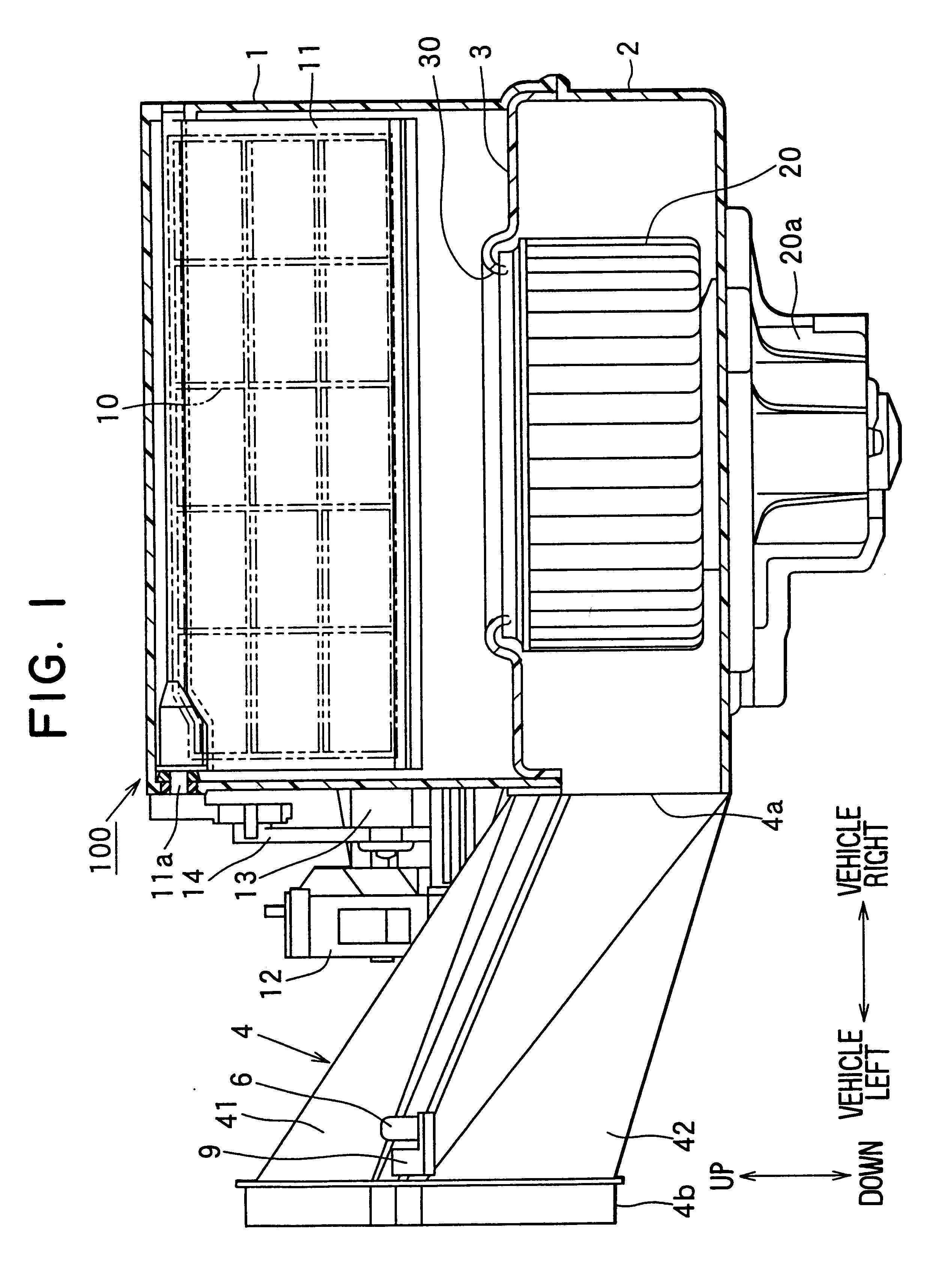 Case assembling structure of blower unit