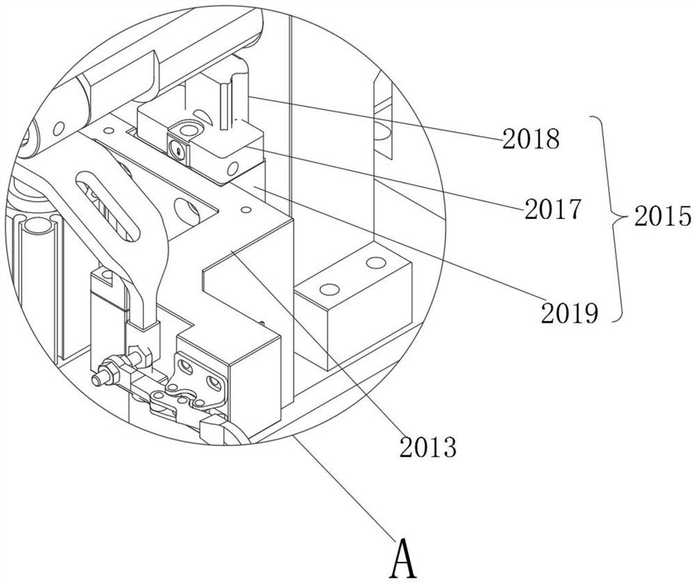 Shifting fork assembly combined welding clamp and shifting fork assembly combined welding system