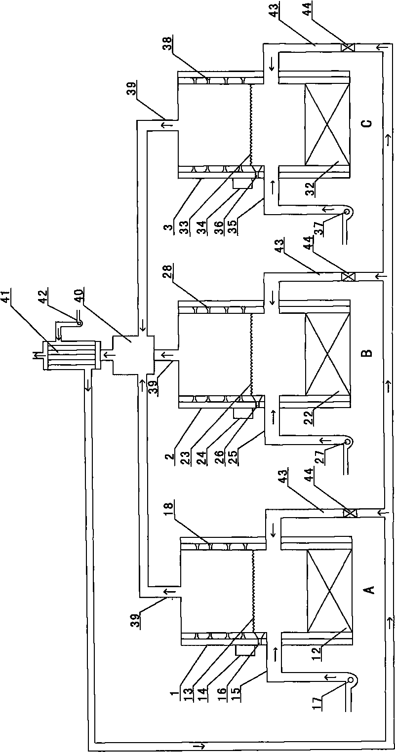 Circulating gasifying and pyrolyzing incinerator system and incinerating method