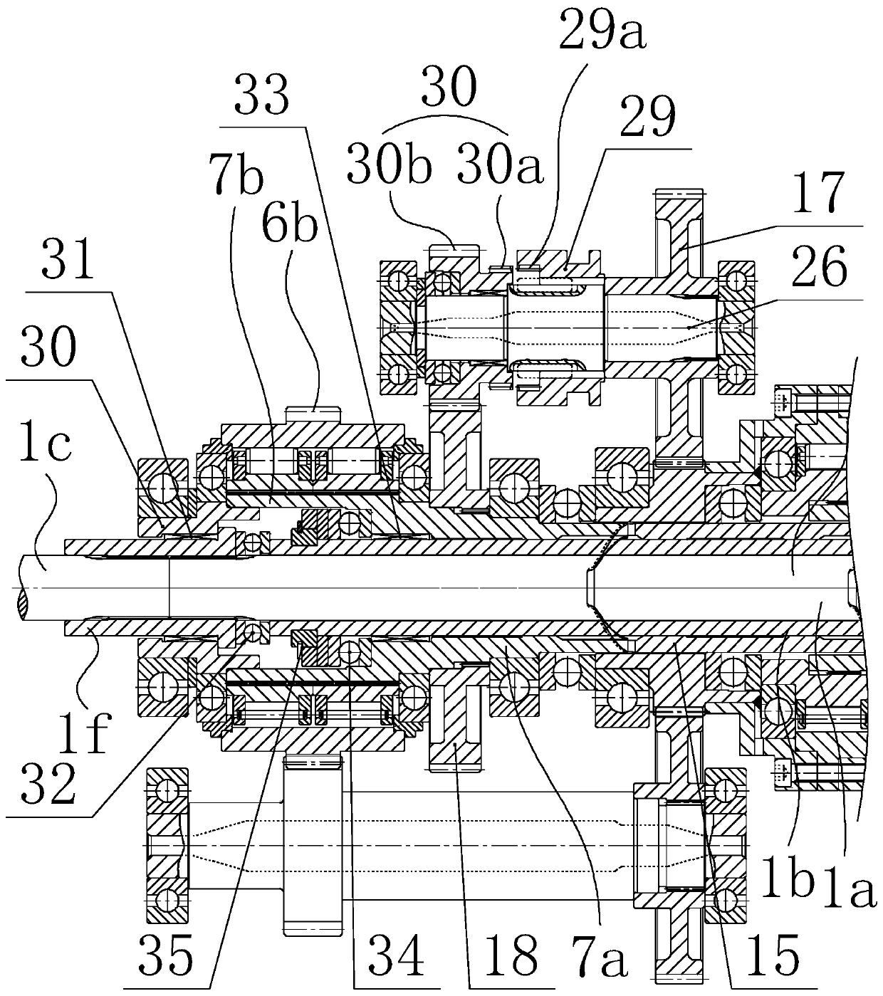 Large-load self-adaptive automatic speed change system capable of shifting gears easily