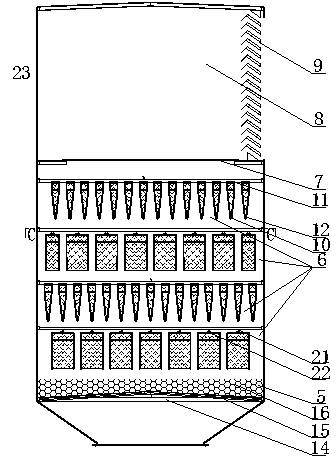 Composite chimney silencer