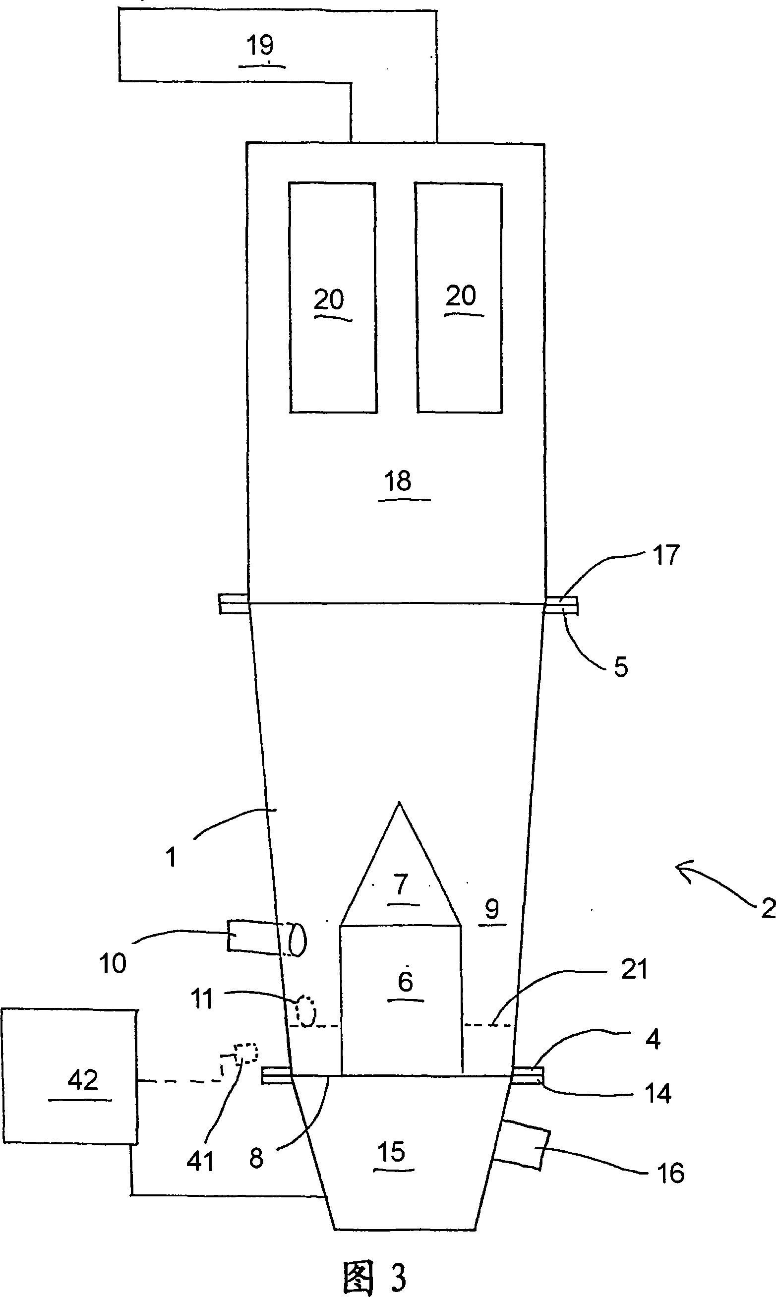 Fluid bed apparatus module and method of changing a first module for a second module in a fluid bed apparatus