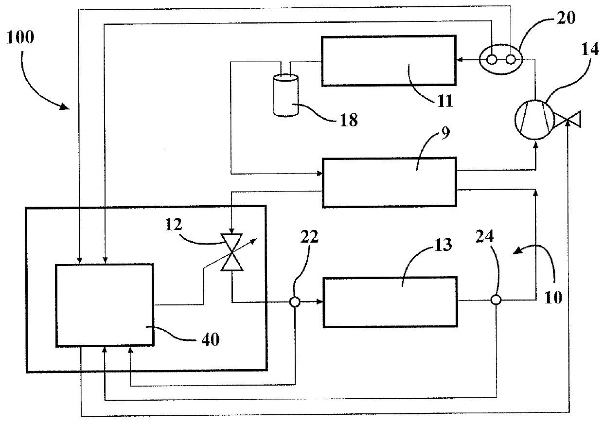Air conditioning system provided with an electronic expansion valve