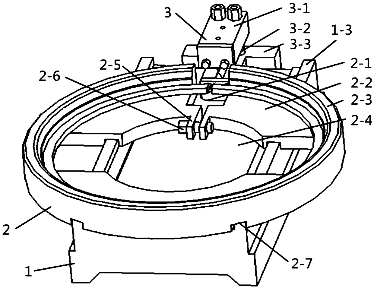 A device for removing burrs from the opening edge of a piston ring