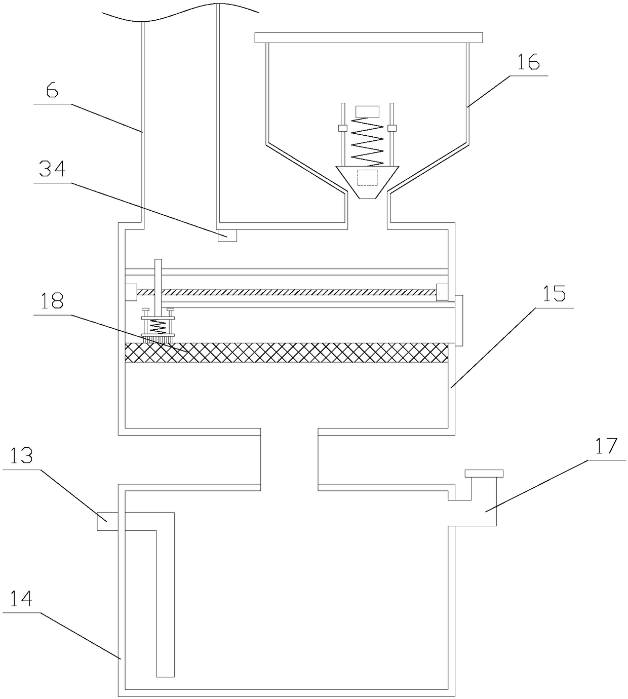 Low-pressure casting device for producing automobile aluminum alloy hub