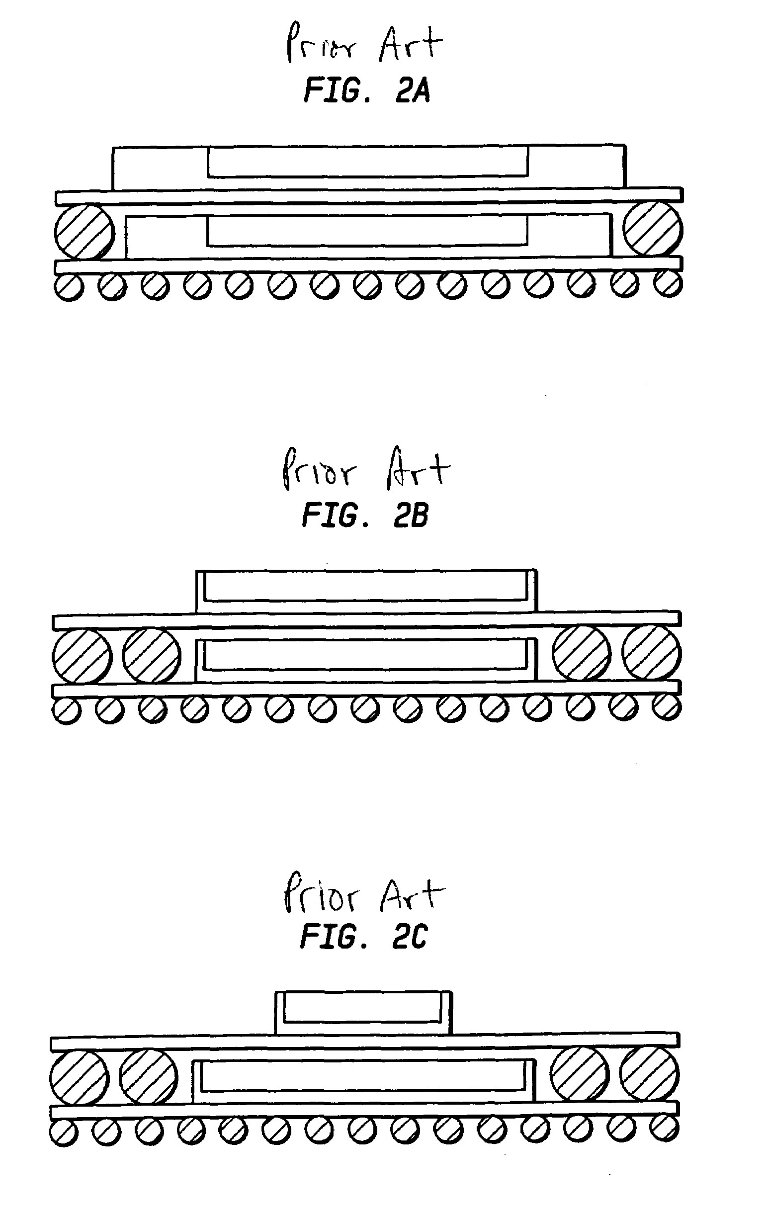 Stacked chip assembly with encapsulant layer