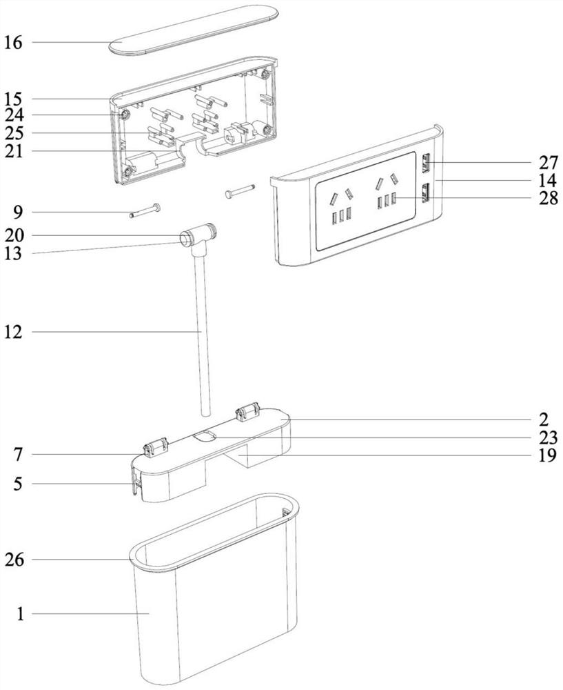 Desktop lifting socket