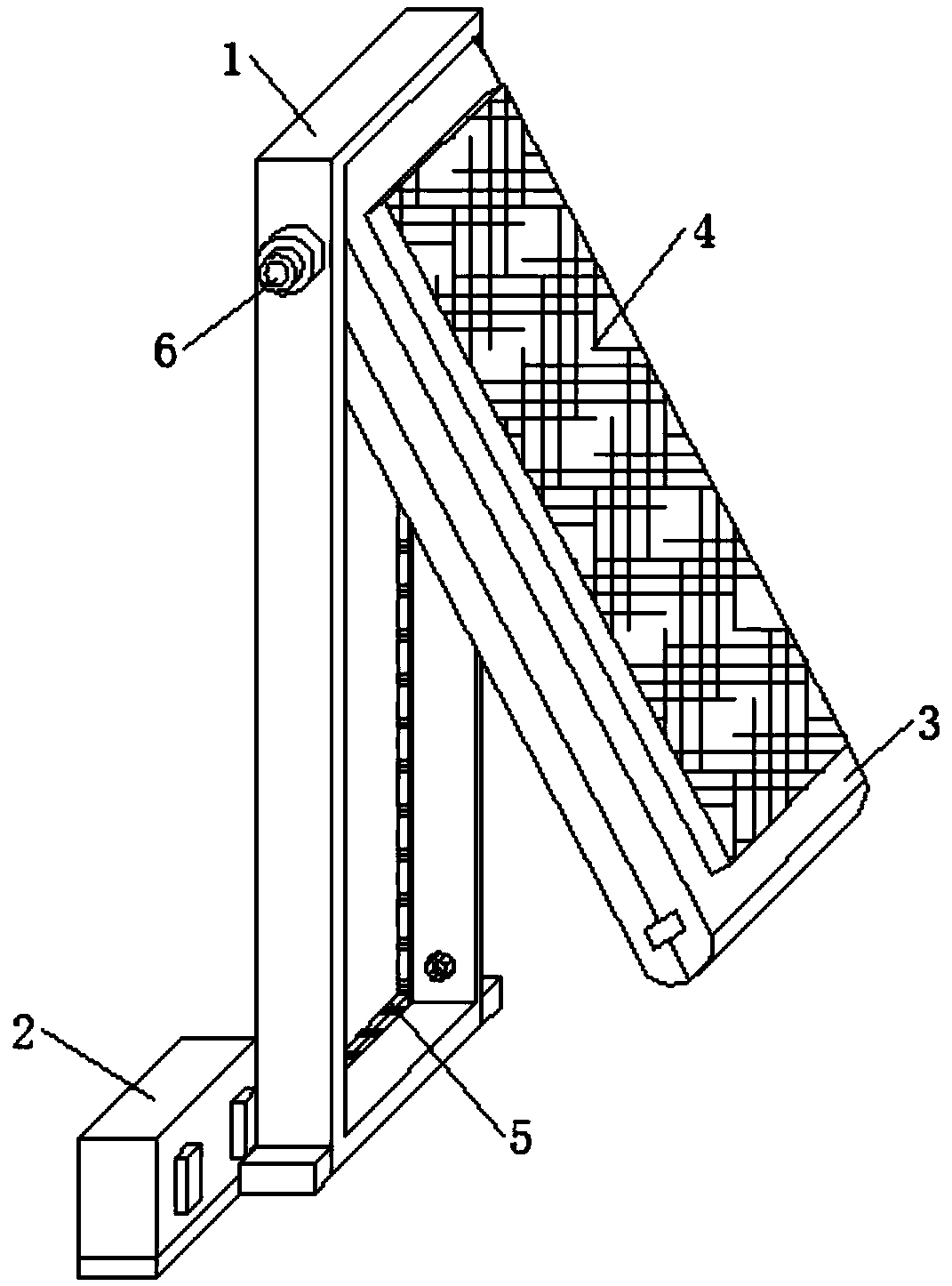 Numerically controlled glass curtain wall ventilation window