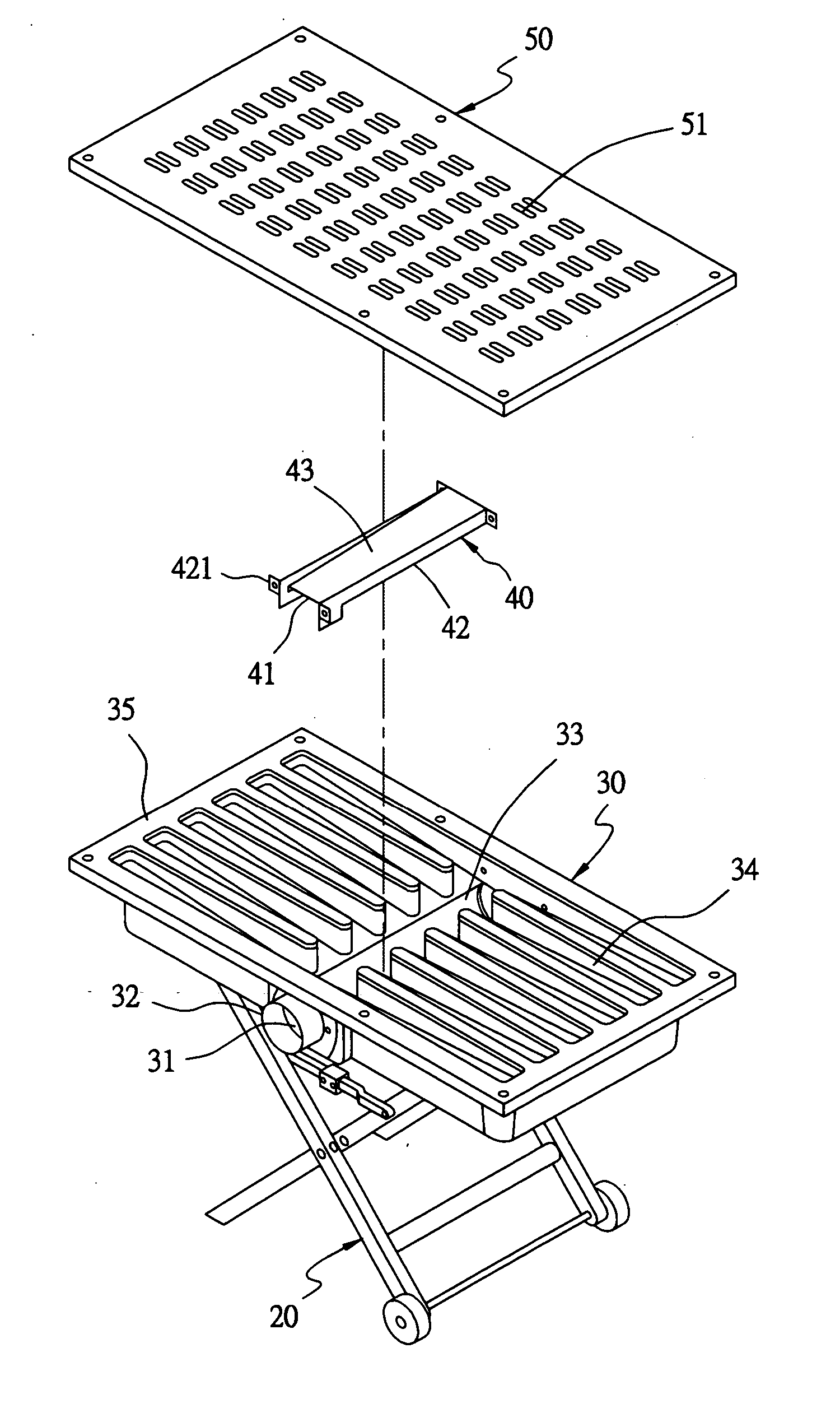 Tabletop wood-waste-collecting machine