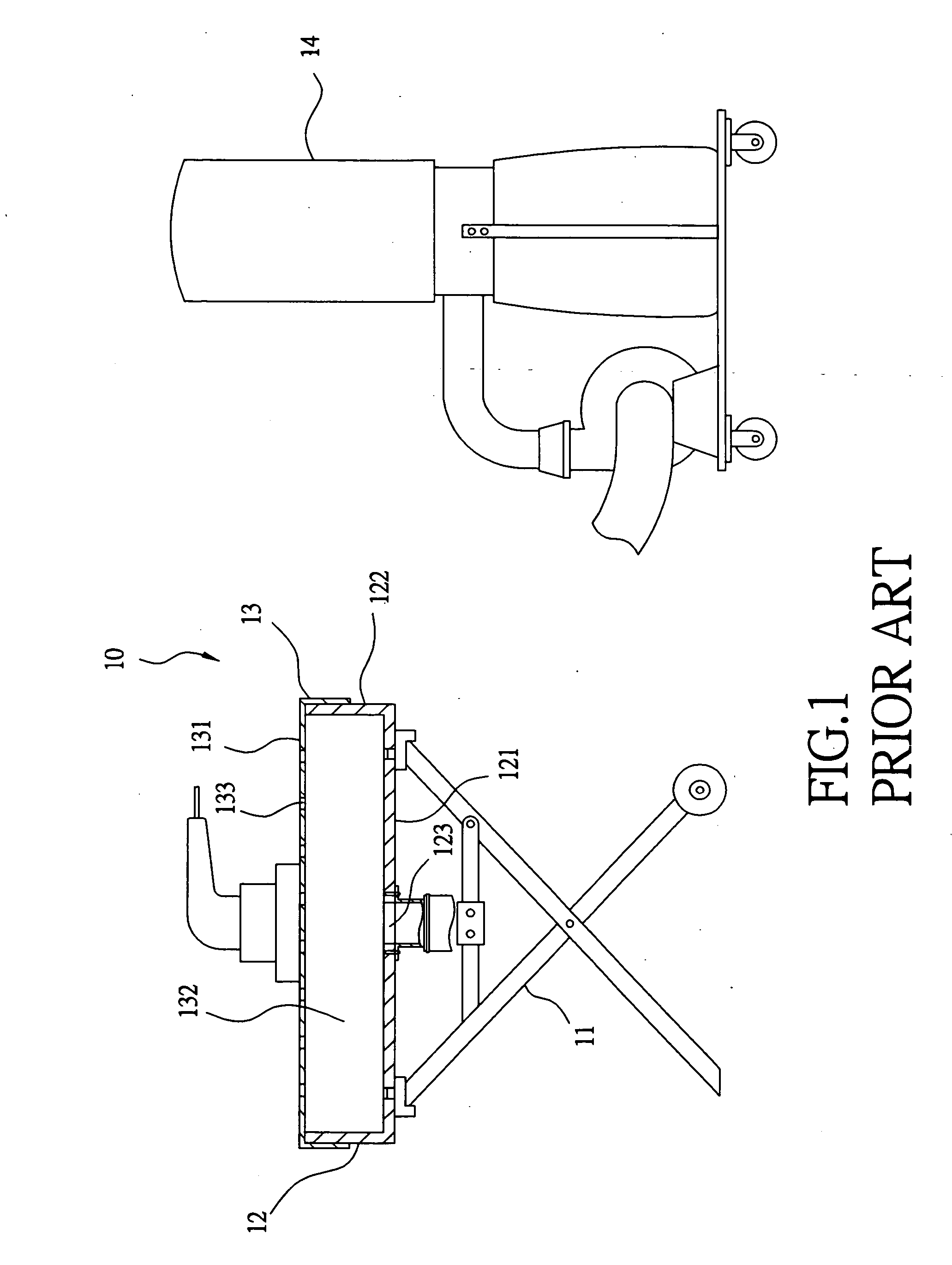 Tabletop wood-waste-collecting machine