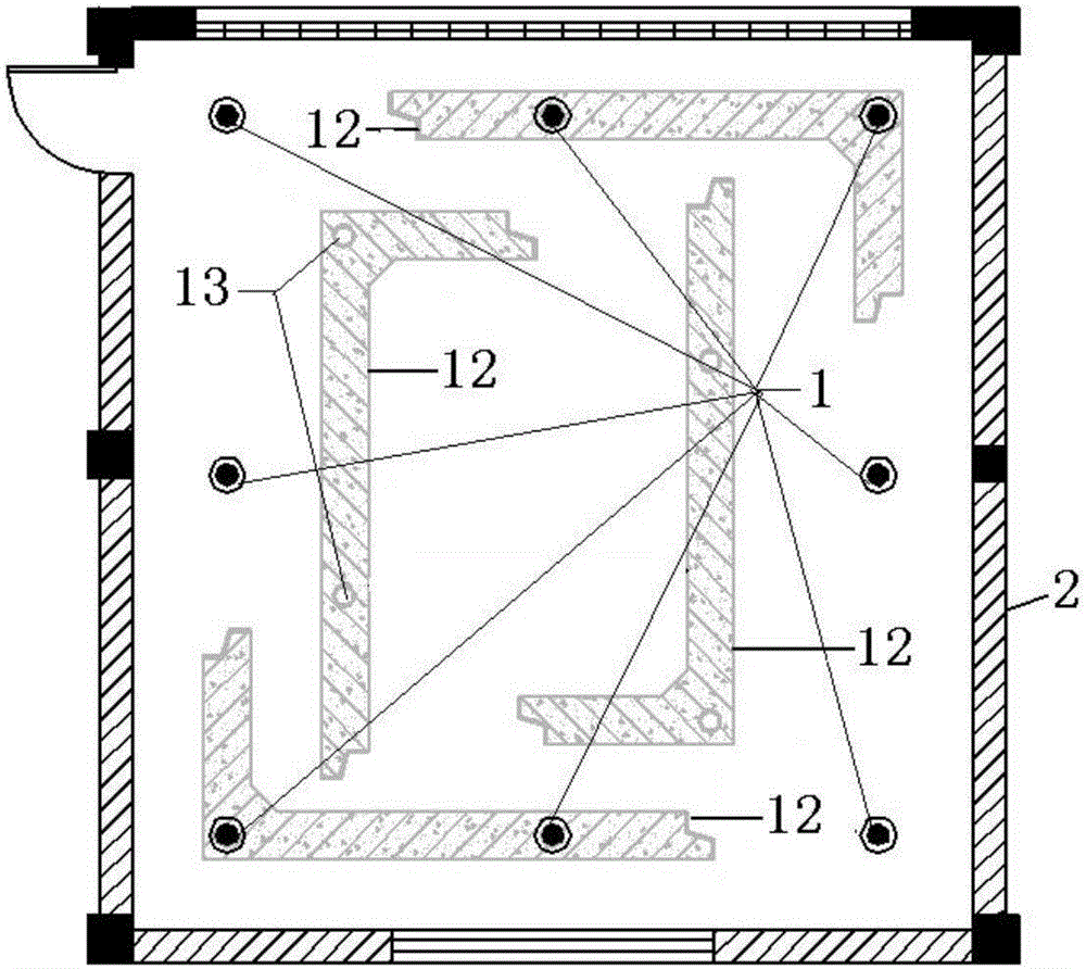 Prestress assembled loaded-sinking type indoor underground warehouse construction method and underground warehouse structure