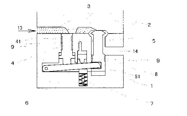 Exhaust device used for casting die