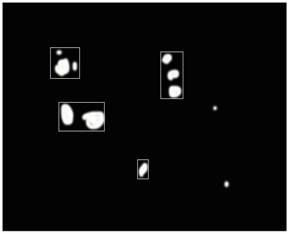 A moving target detection method based on target block fusion