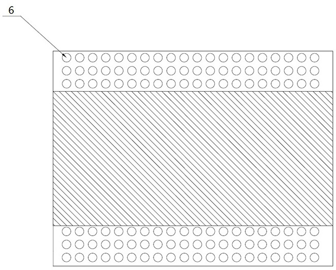 Spliced graphite bipolar plate of vanadium battery