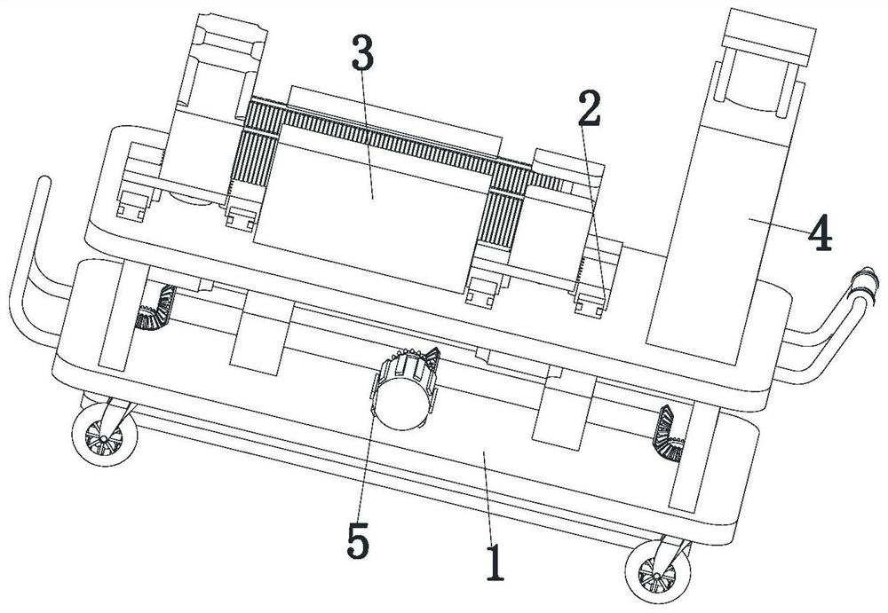 Material passing, clamping and conveying device for processing cable material