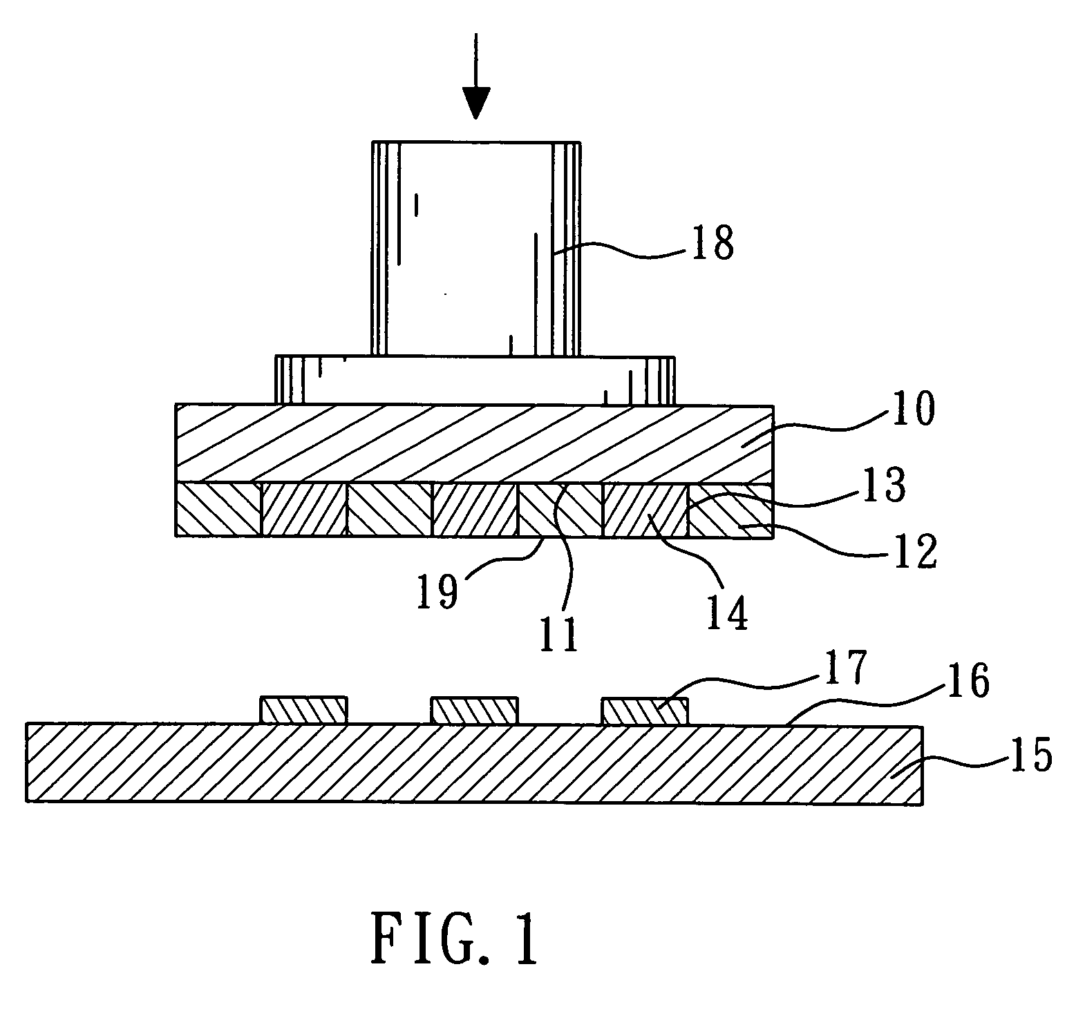 Method for flip chip bonding by utilizing an interposer with embedded bumps