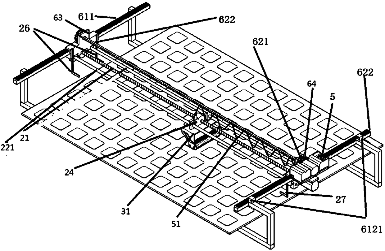 Rail cleaning device for solar cell panel