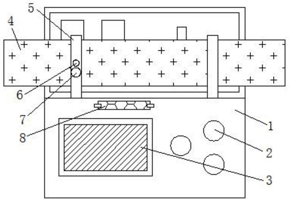 MDEA adsorption acid gas detection device and detection method