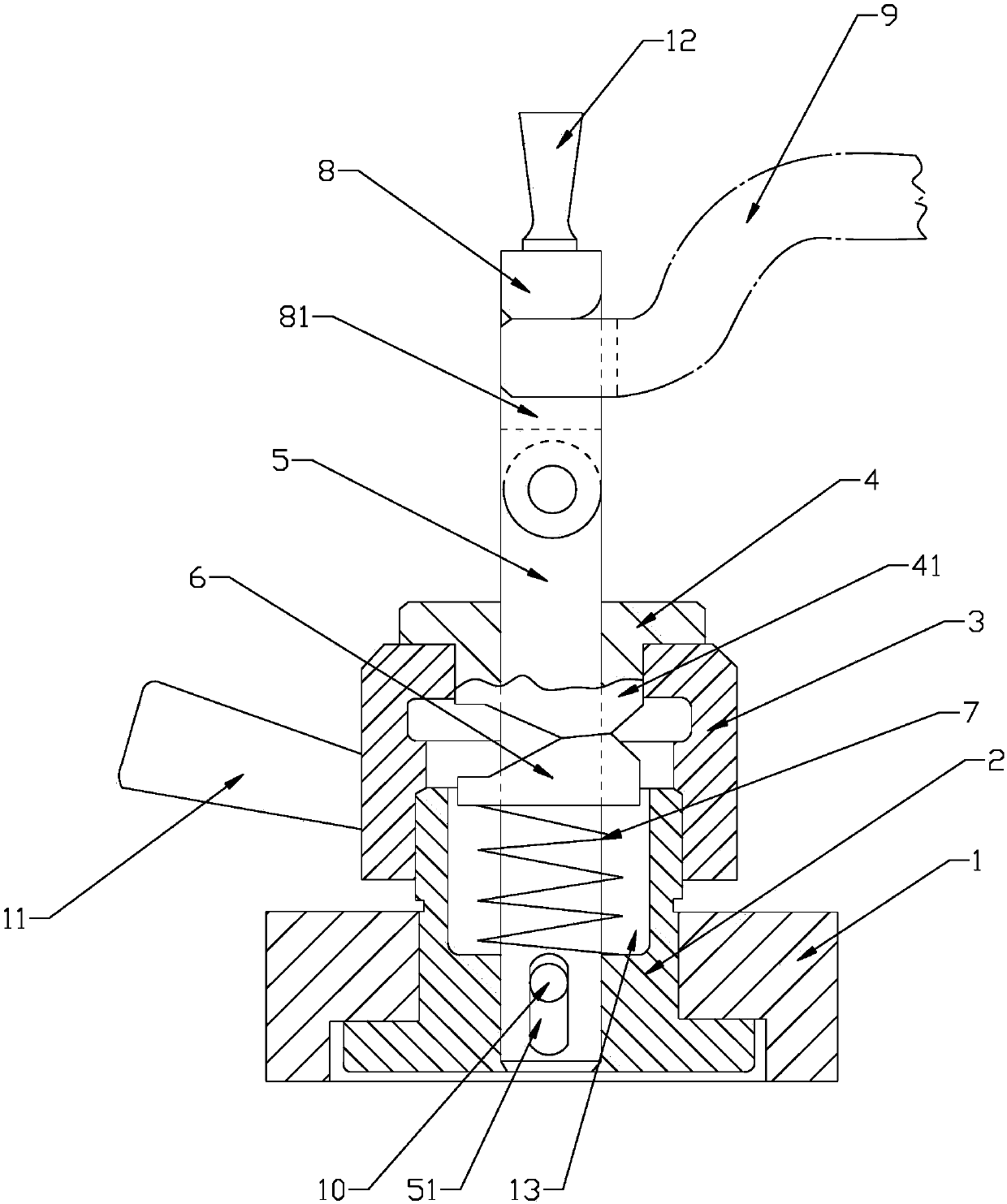 Cover body positioning and clamping device