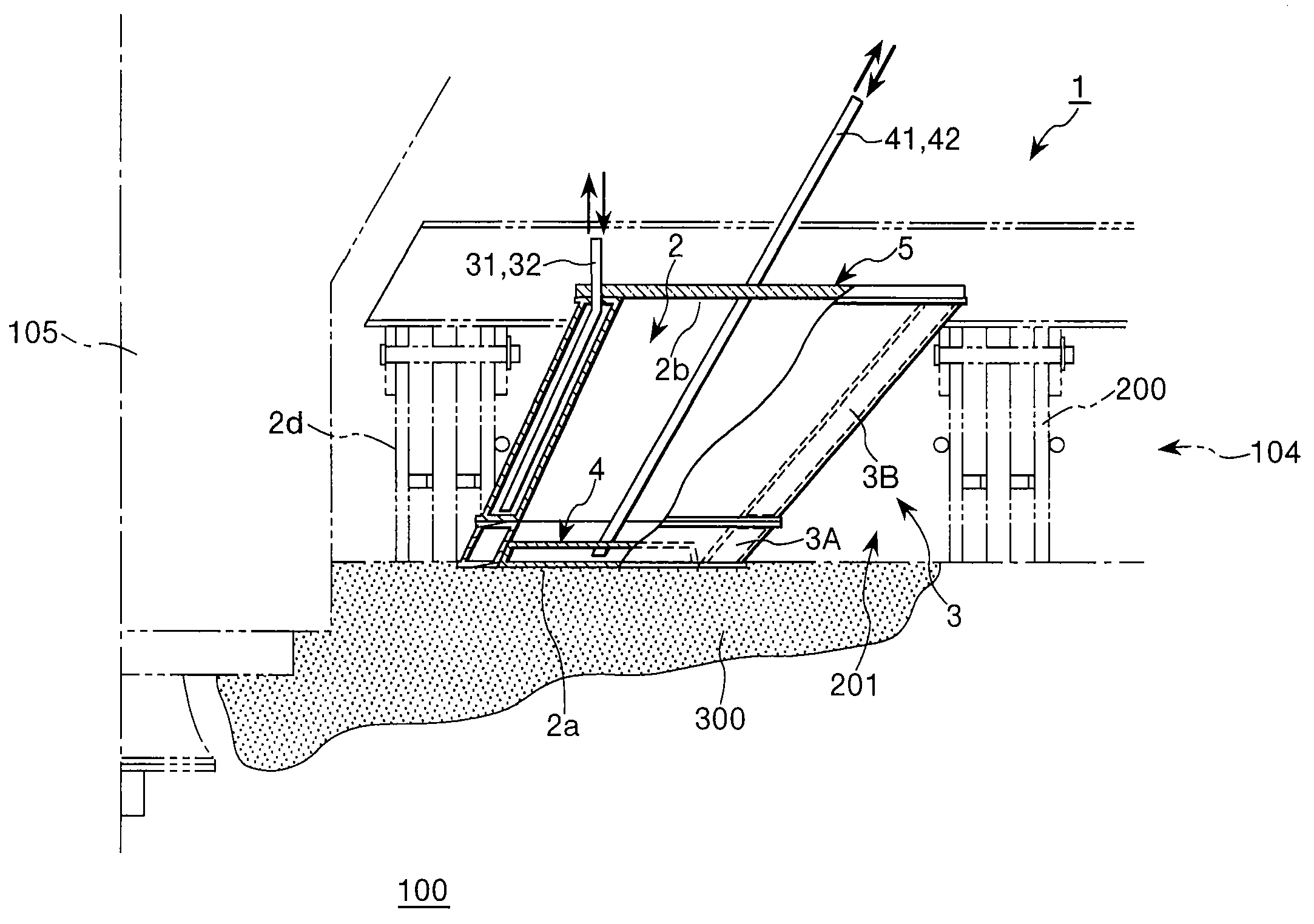 Inspection hole structure for flash-smelting furnace