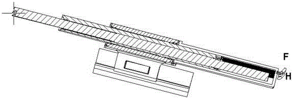 Tool bar mechanism for turning machining of series of deep blind holes