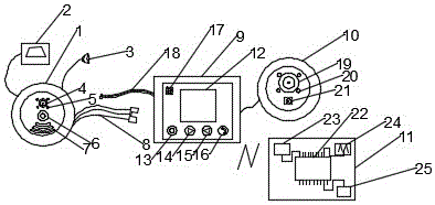 Electronically-controlled visual doorbell device