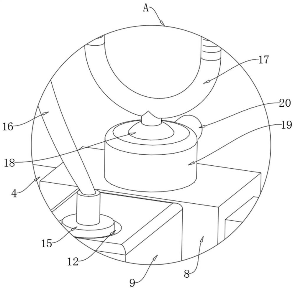 Device for detecting and extracting effusion pressure of old people