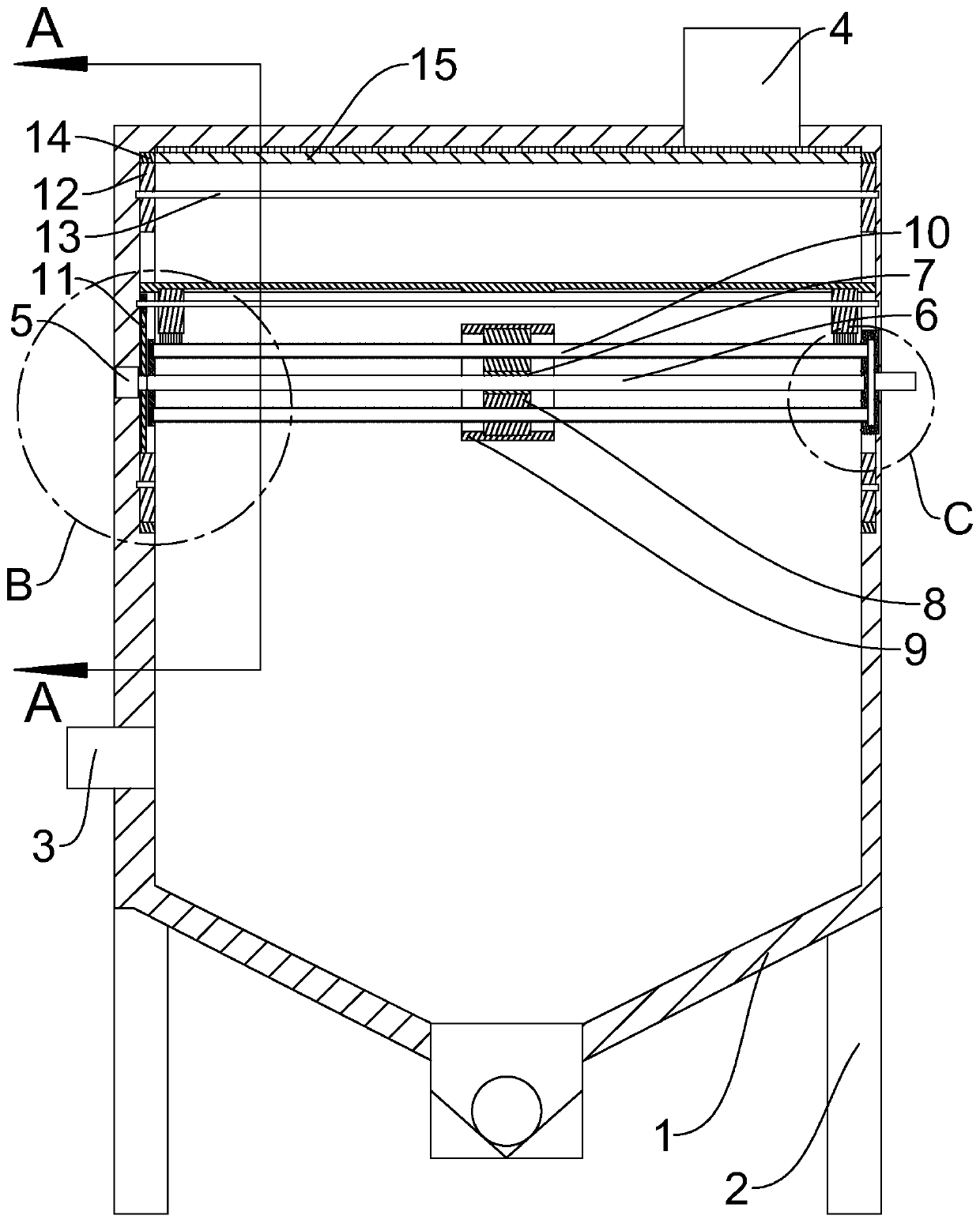 Desulfurization tower for preventing spray hole blockage