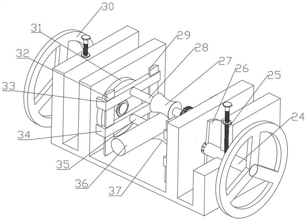 Feeding device for rotary swaging forming