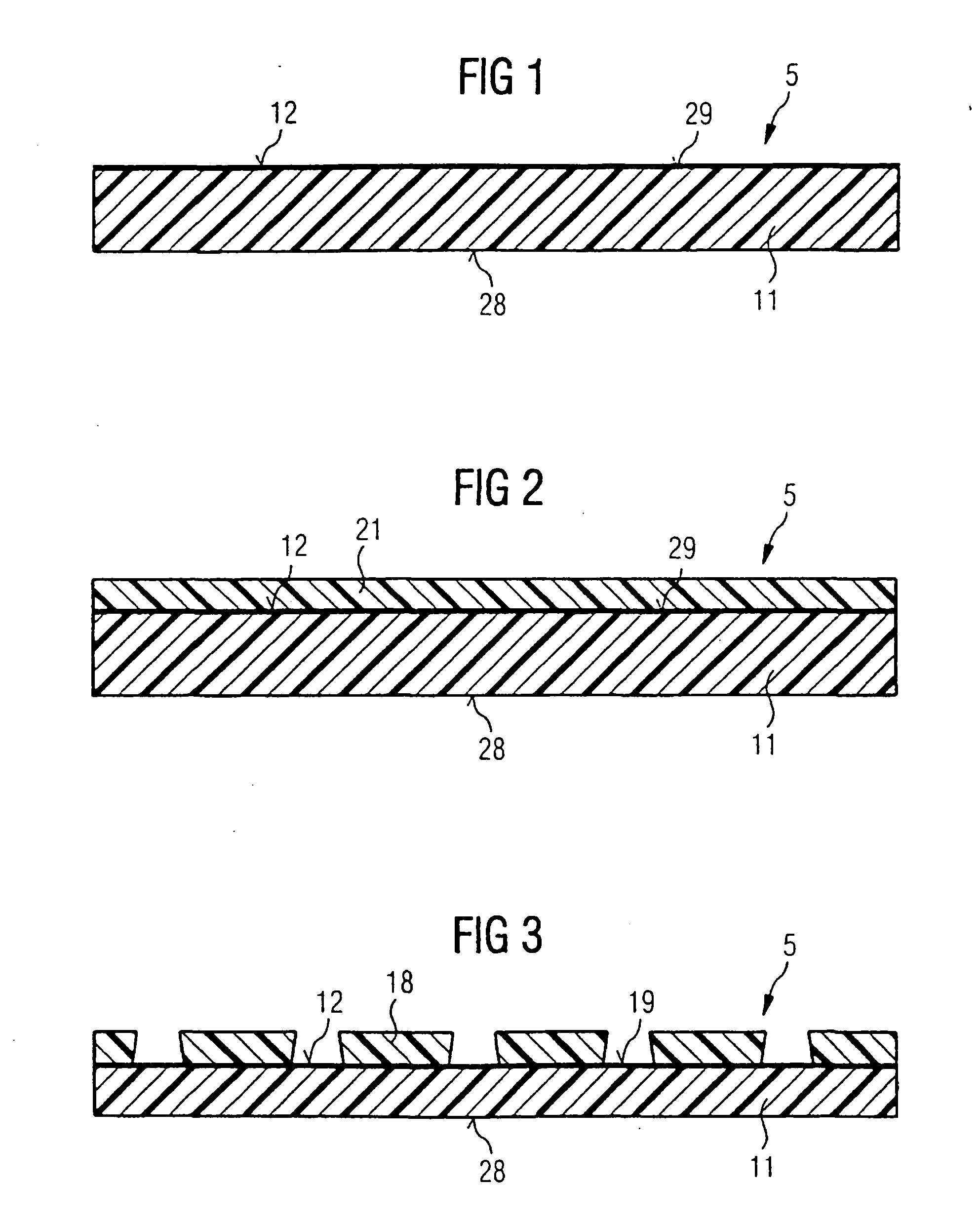 Production methods for a leadframe and electronic devices