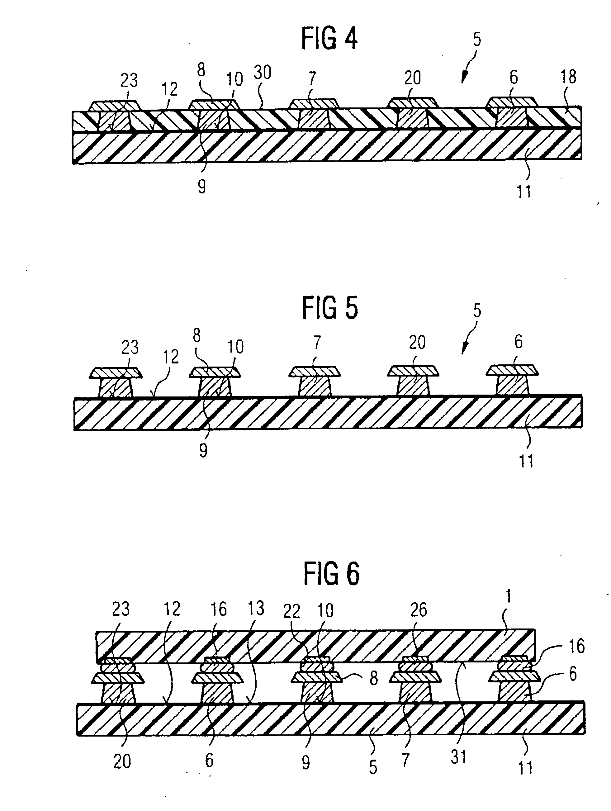 Production methods for a leadframe and electronic devices