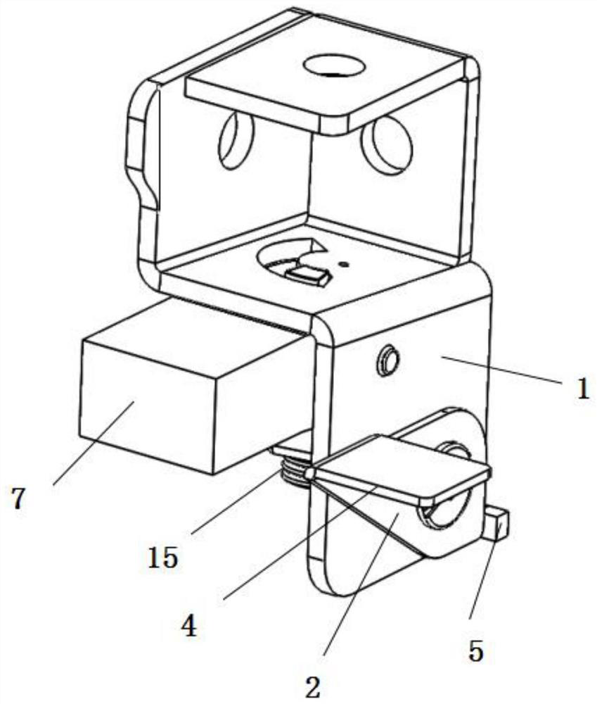 Quick-install locking mechanism and working method of oblique axis pressing block