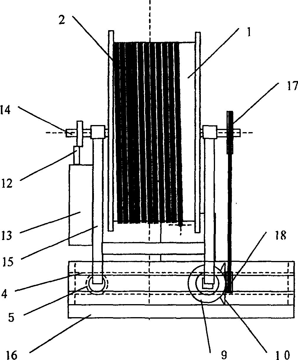 Multilayer winding device of continuous tube