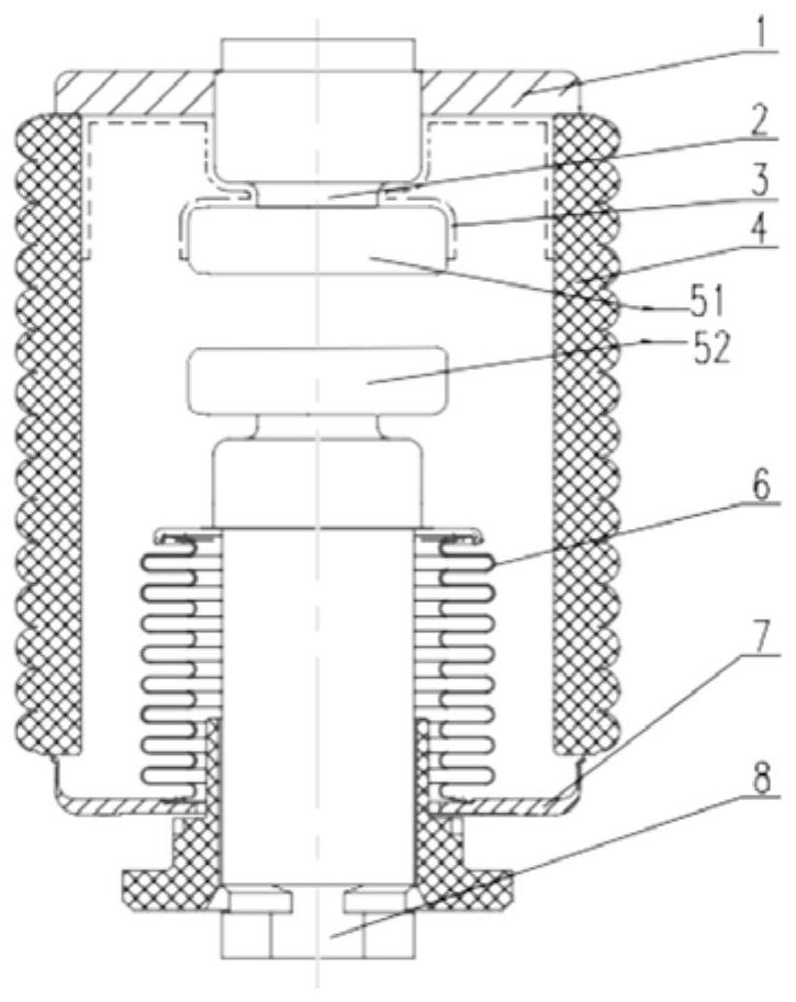 Heat conduction enhanced vacuum arc extinguish chamber