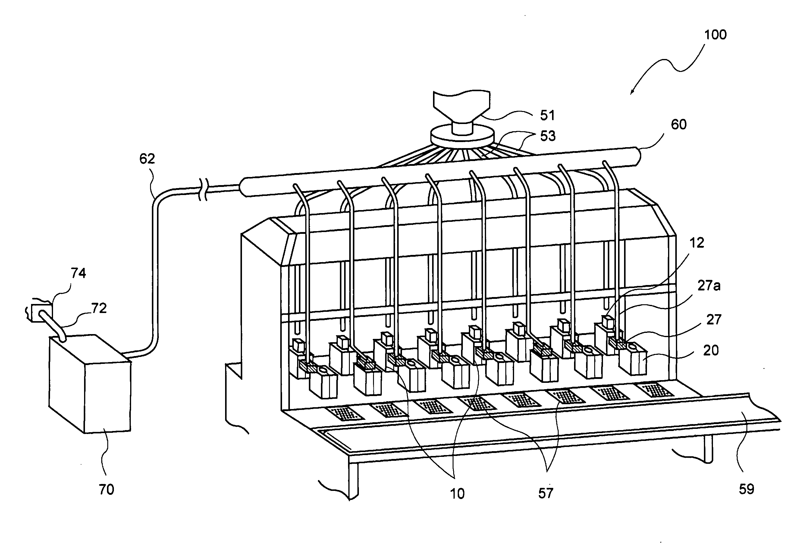 One-press method for producing glass vessel